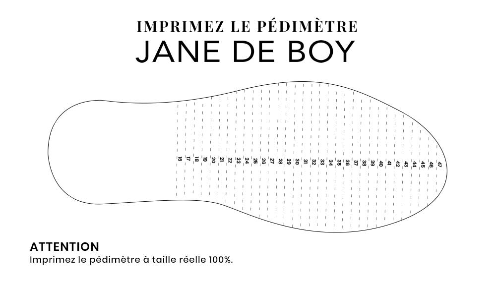 Print the pedimeter Jane de Boy